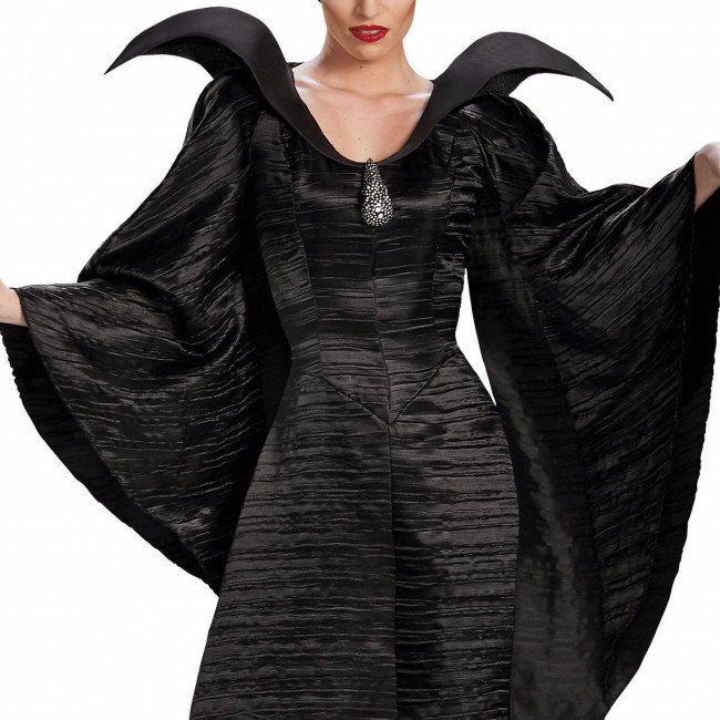 Disney Maleficent Black Princess Cosplay Costume Dress For