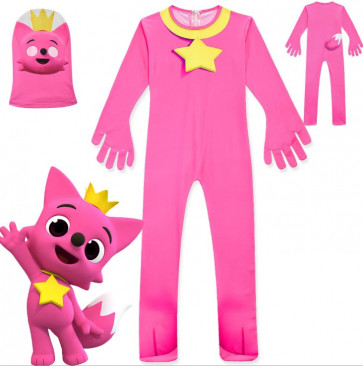 Kids Pink Fong Fox Costume