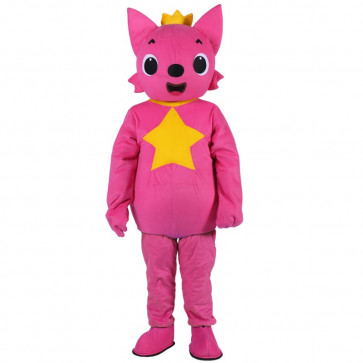 Giant Pink Fong Fox Mascot Costume