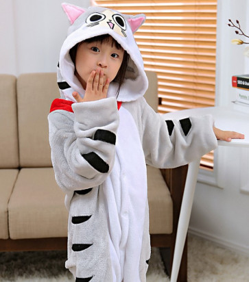 Kids Cat Onesie Jumpsuit Costume