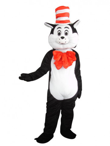 Giant Cat In The Hat Mascot Costume