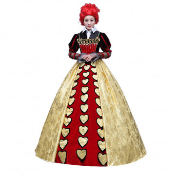 Queen of Hearts Cosplay Costume Dress