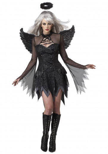 Womens Angel Complete Cosplay Costume Black