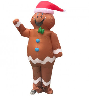 Giant Gingerbread Man Inflatable Costume