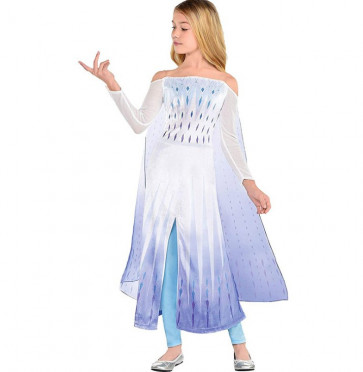 White Elsa Dress From Frozen 2 Girls Costume