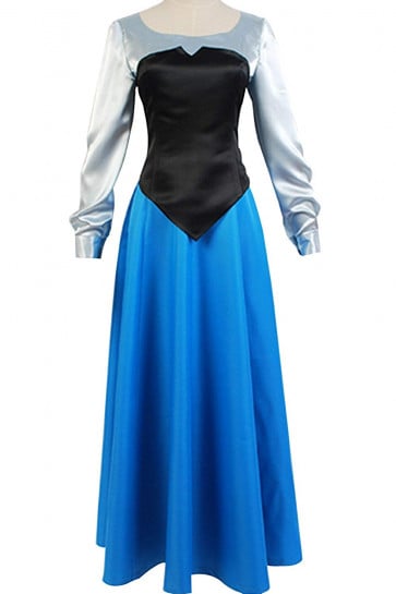  Ariel Blue Dress Costume Cosplay