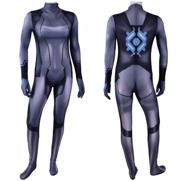 Metroid Samus Aran Zero Suit Black Cosplay Costume