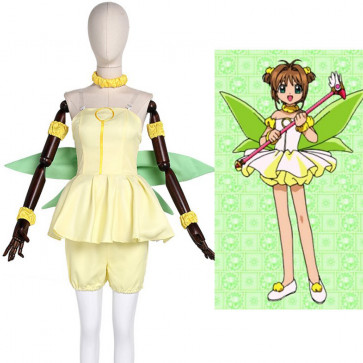 Kinomoto Fairy Cardcaptor Sakura Cosplay Costume