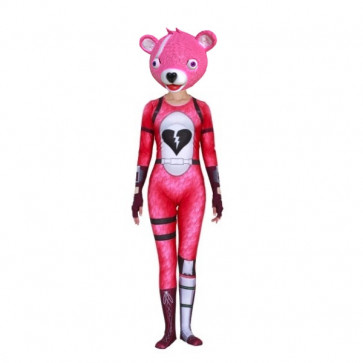 Fortnite Cuddle Team Leader Complete Cosplay Costume Pink