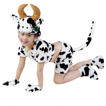 Cow Animals Kids Cosplay Costume