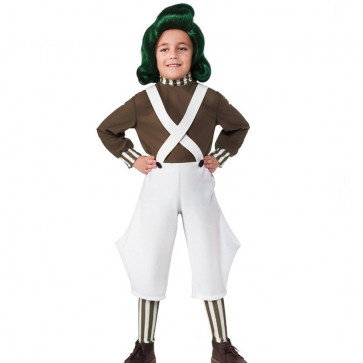 Charlie and The Chocolate Factory Oompa Lumpa Costume - Boys Oompa Lumpa Cosplay
