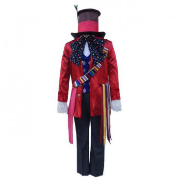 Mad Hatter Alice Through the Looking Glass Cosplay Costume