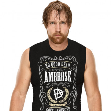 WWE Dean Ambrose Costume - Black Tank Top Goes Unhinged Dean Ambrose Cosplay