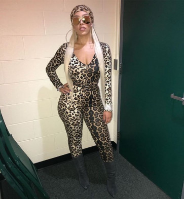 Doja Cat Costume - Doja Cat Wet Look Sexy Leopard Print Spandex Catsuit Cosplay