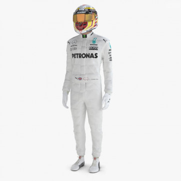 Formula 1 Mercedes Benz White F1 Racing Suit Racer Driver Jumpsuit Baby Onesie