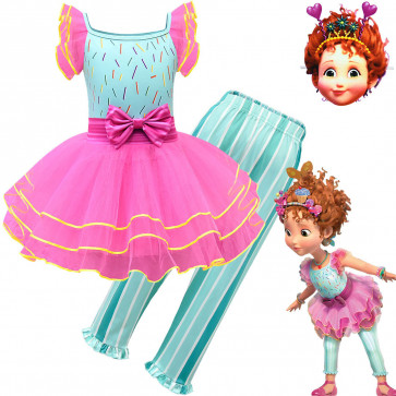 Girls Fancy Nancy Costume - Mint And Pink Dress Fancy Nancy Cosplay