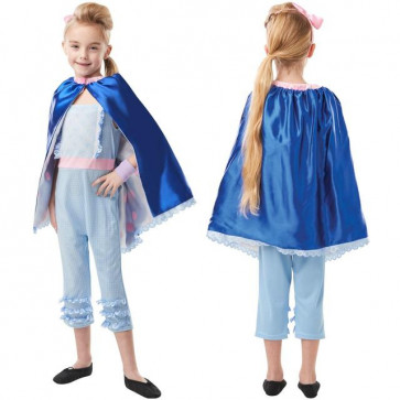 Toy Story 4 Bo Peep Girls Dress Costume with Cape