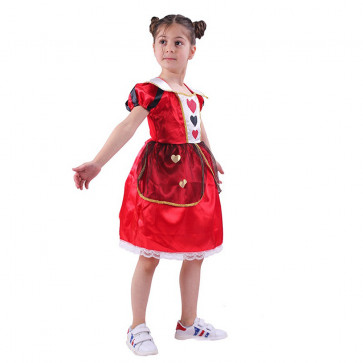 Alice in Wonderland Queen Of Hearts Costume - Girls Queen of Hearts Cosplay