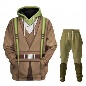 Star Wars Kit·Fisto Costume - Hoodie Sweatpants Kit·Fisto Cosplay