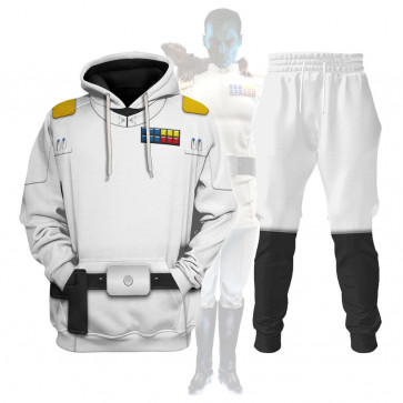 Star Wars Grand Admiral Thrawn Costume - Hoodie Sweatpants Grand Admiral Thrawn Cosplay