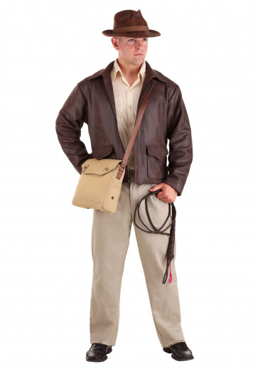 Indiana Jones Costume - Brown Leather Indiana Jones Cosplay Set