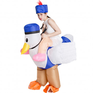 Riding Flying Duck Inflatable Costume