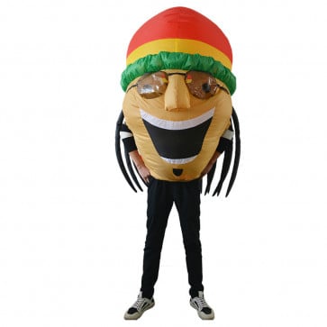Bob Marley Big Face Inflatable Costume