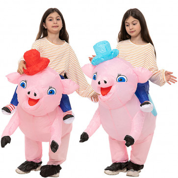 Riding Pig Inflatable Costume