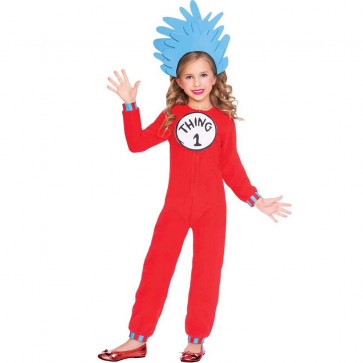 Cat In The Hat Thing 1 Costume - Kids Thing 1 Cosplay