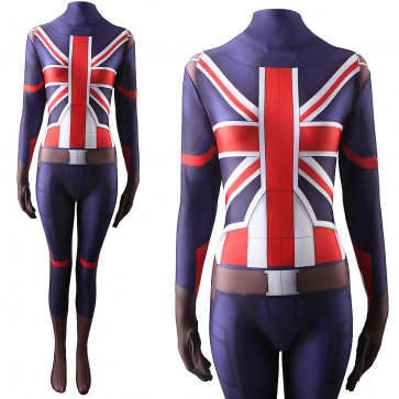 Marvel What If Captain Carter Peggy Carter Lycra Cosplay Costume