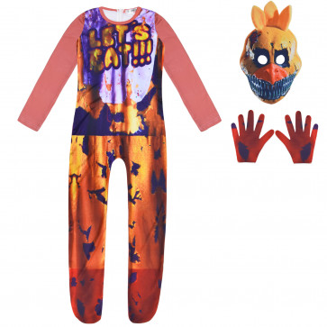 Nightmare Chica Five Nights At Freddy's Lycra Cosplay Costume