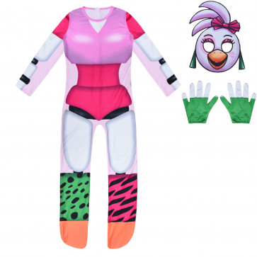 Glamrock Chica Five Nights At Freddy's Lycra Cosplay Costume