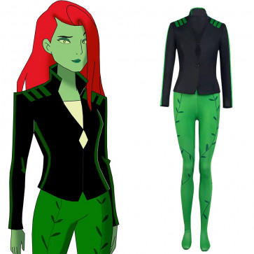 Poison Ivy From Harley Quinn Lycra Cosplay Costume
