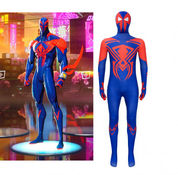 Boy's Men's Spider Man Across The Spider Verse Spider Man 2099 Costume - Spider Man 2099 Cosplay