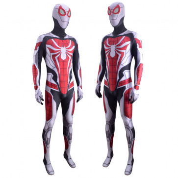 Marvel Spider Man Armoured Advanced Suit Lycra Cosplay Costume