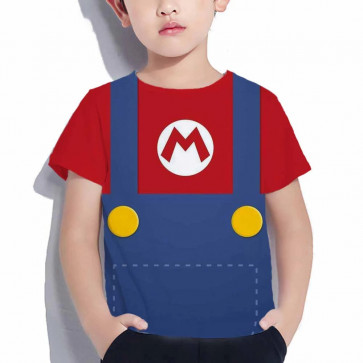 Super Mario Bros Movie 2023 Mario T-Shirt - Mario Cosplay Costume T-Shirt