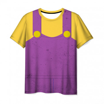 Super Mario Bros Movie 2023 Wario T-Shirt - Wario Cosplay Costume T-Shirt