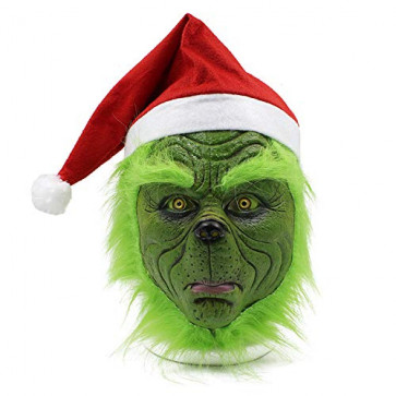 Grinch Santa Mask Cosplay