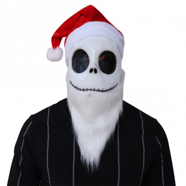 Jack Skellington With Santa Mask Cosplay Costume