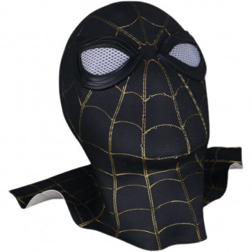 Marvel Spider Man No Way Home Black And Gold Inside Out Suit Cosplay Mask