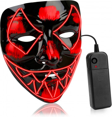 Vampire Face LED Costume Cosplay Party Mask