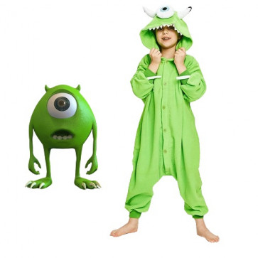 Monsters Inc Mike Wazowski Costume - Kids Onesie Mike Wazowski Cosplay