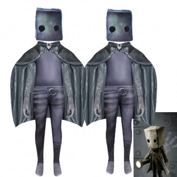 Little Nightmares Mono Kids Costume - Grey Bodysuit Mono Cosplay