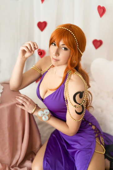 One Piece Nami Costume - Purple Dress Nami Cosplay