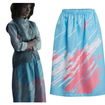 Nancy Wheeler Blue Dress Stranger Things 4 Cosplay Costume