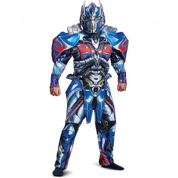 Transformers Optimus Prime Costume Deluxe Muscle Optimus Prime Cosplay