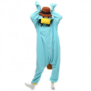 Perry The Platypus Costume - Onesie Jumpsuit Perry The Platypus Cosplay