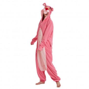 Pink Panther Costume - Onesie Jumpsuit Pink Panther Cosplay