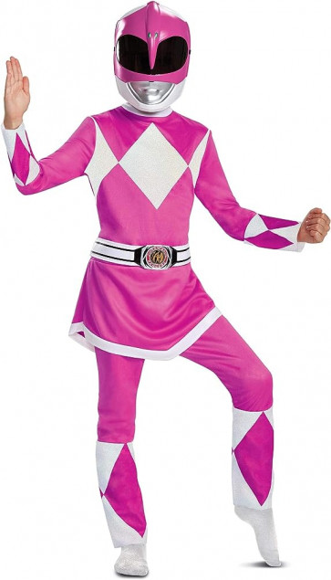 Kids Pink Power Ranger Classic Muscle Costume - Pink Ranger Classic Muscle Costume