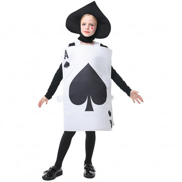 The Playing Cards Spades From Alice in Wonderland Cosplay Costume